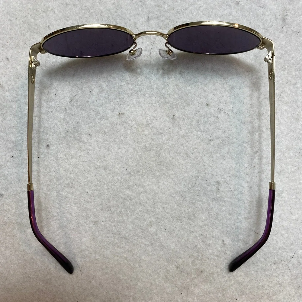 Tory Burch TY1071 1109/8H Sunglasses Womens 54mm Gold Purple Oval
